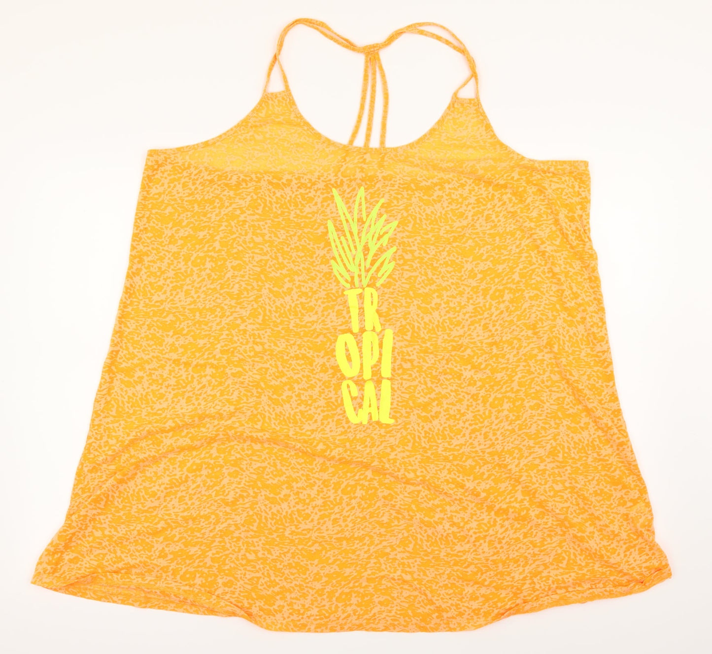 Matalan Womens Orange   Basic Tank Size XL  - Tropical