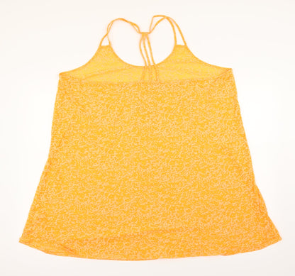 Matalan Womens Orange   Basic Tank Size XL  - Tropical