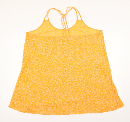 Matalan Womens Orange   Basic Tank Size XL  - Tropical