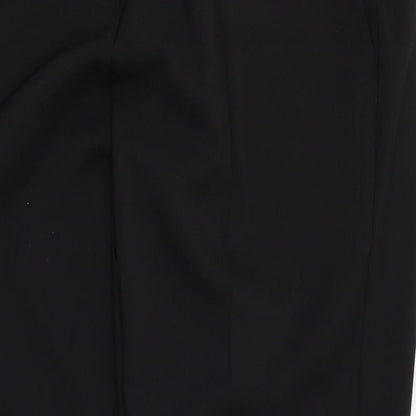 Womens UK Size 18 Select Regular Fit Dress Pants Black Trousers