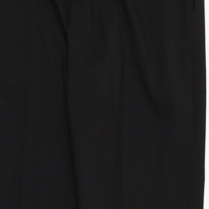 Womens UK Size 18 Select Regular Fit Dress Pants Black Trousers