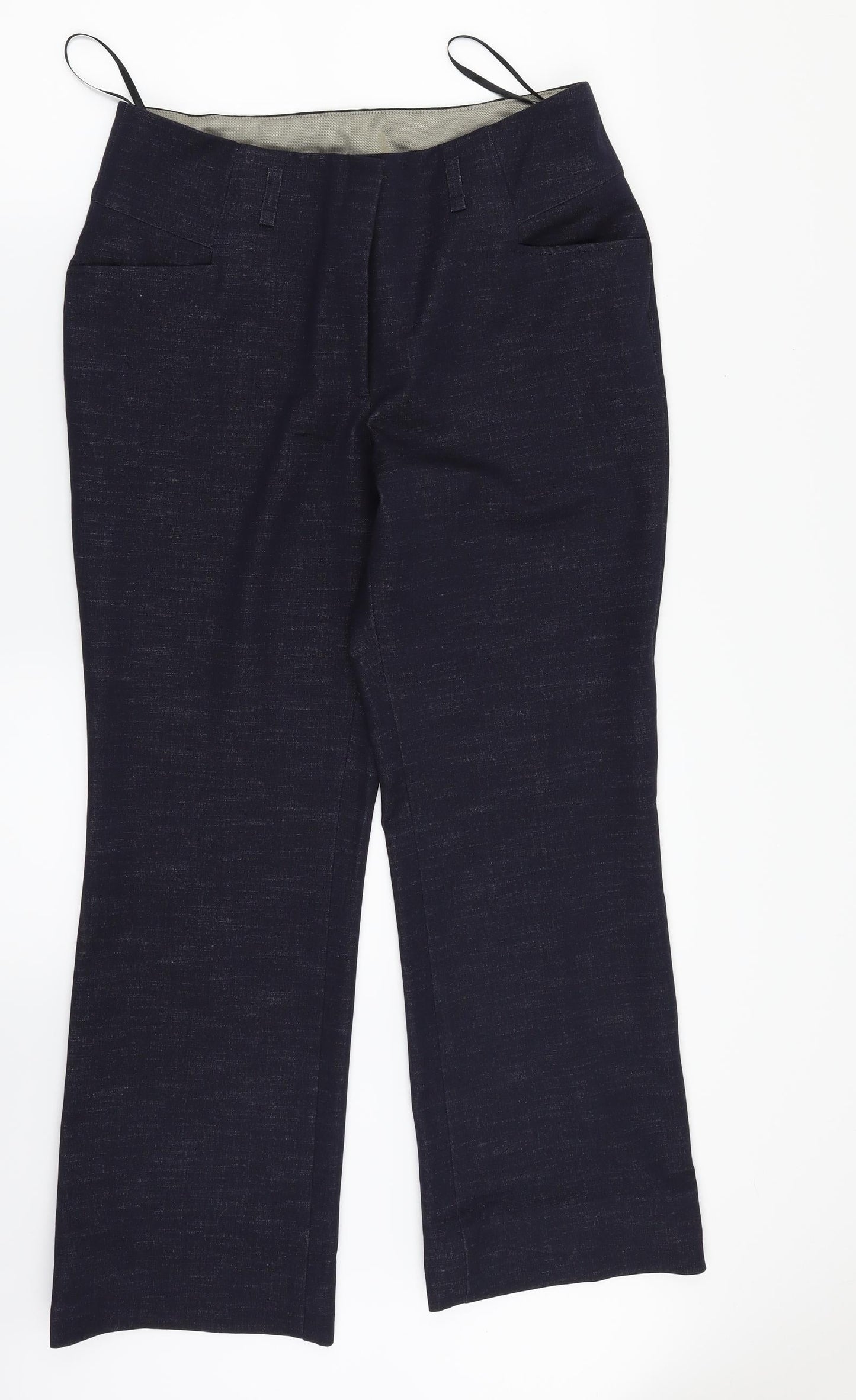 Womens UK Size 12 NEXT Regular Fit Dress Pants Blue Trousers