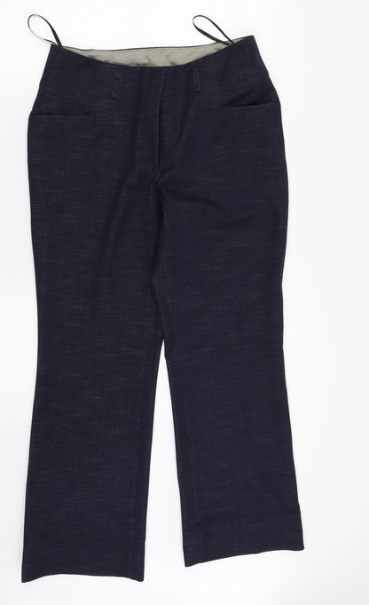 Womens UK Size 12 NEXT Regular Fit Dress Pants Blue Trousers