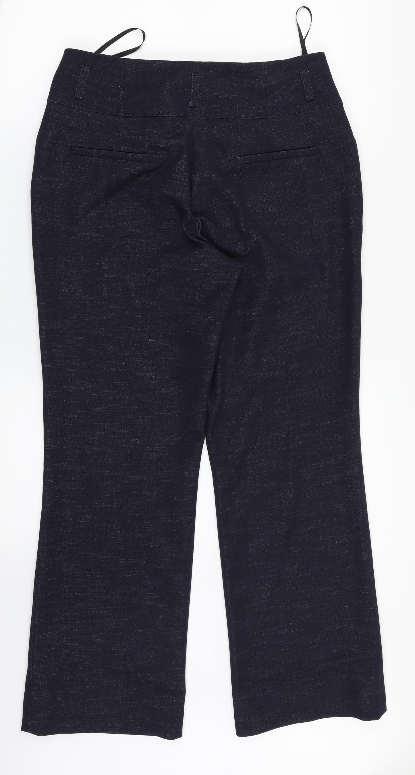 Womens UK Size 12 NEXT Regular Fit Dress Pants Blue Trousers