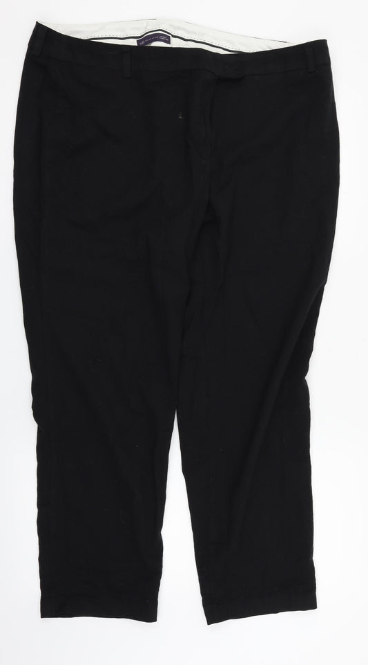 M&S Womens Black   Dress Pants Trousers Size 18 L26 in