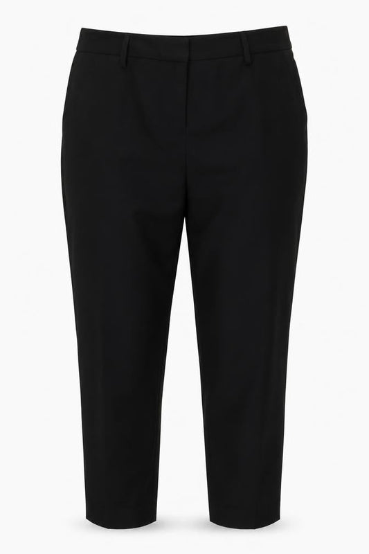 Womens UK Size 10 F&F Regular Fit Dress Pants Black Trousers
