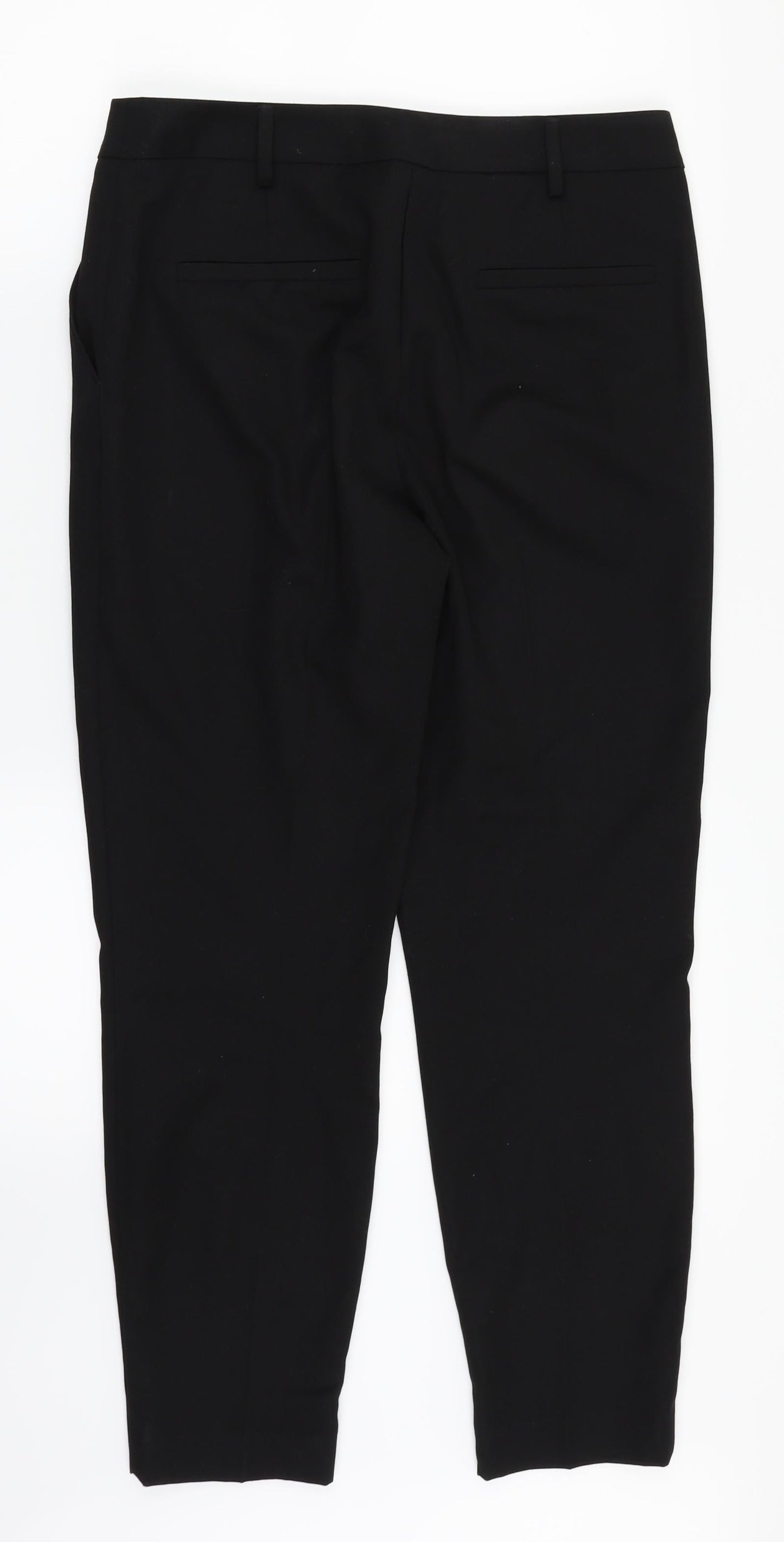 Womens UK Size 10 F&F Regular Fit Dress Pants Black Trousers