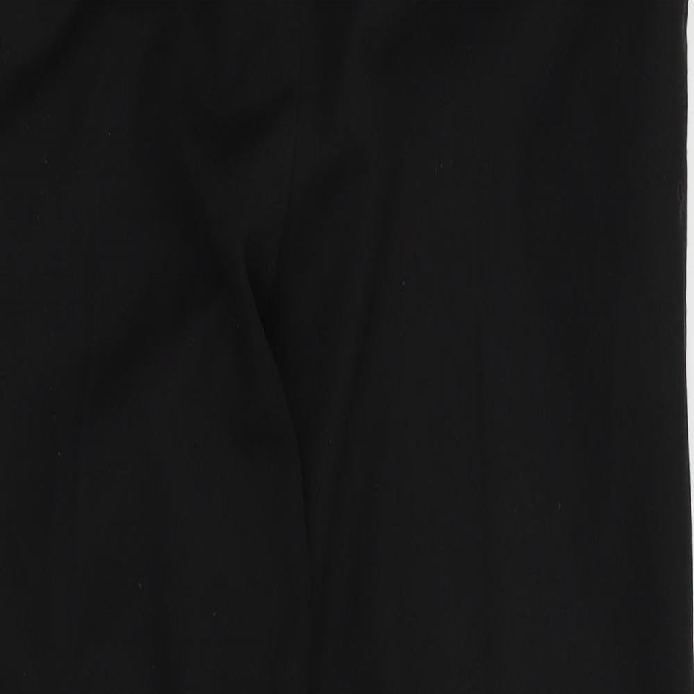Womens UK Size 10 F&F Regular Fit Dress Pants Black Trousers