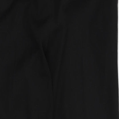 Womens UK Size 10 F&F Regular Fit Dress Pants Black Trousers