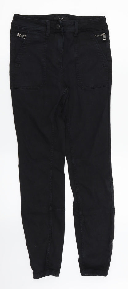 NEXT Womens Black  Denim Skinny Jeans Size 6 L26 in