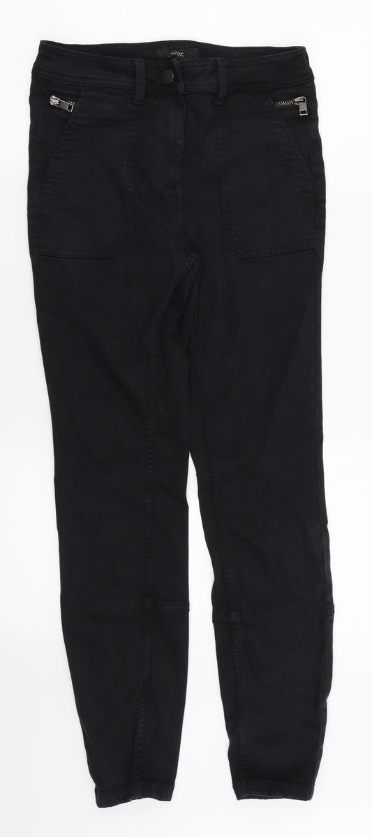 NEXT Womens Black  Denim Skinny Jeans Size 6 L26 in