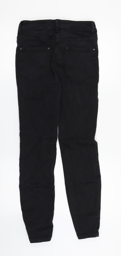NEXT Womens Black  Denim Skinny Jeans Size 6 L26 in