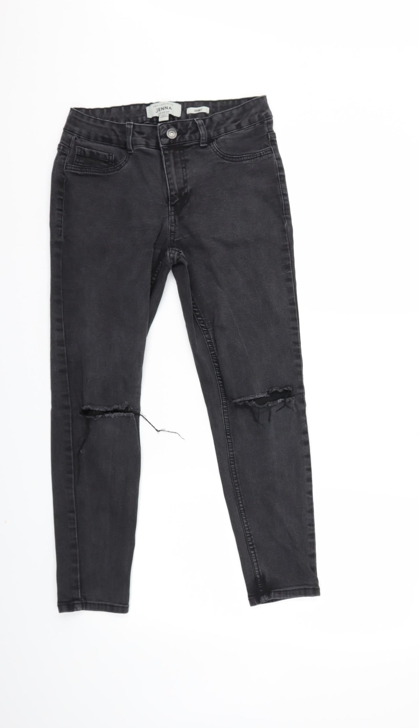 New Look Womens Black  Denim Skinny Jeans Size 10 L23 in