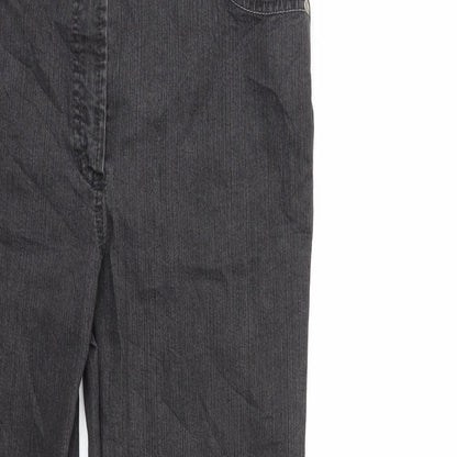 Gerry Weber Womens Grey  Denim Straight Jeans Size 10 L27 in