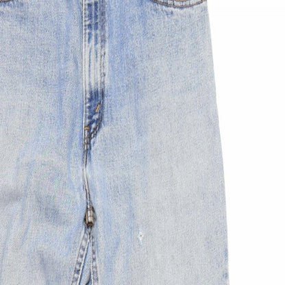 Womens UK Size 30 in Preworn Regular Fit Cropped Blue Jeans