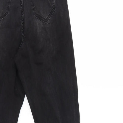 Boohoo Womens Black  Denim Skinny Jeans Size 8 L26 in