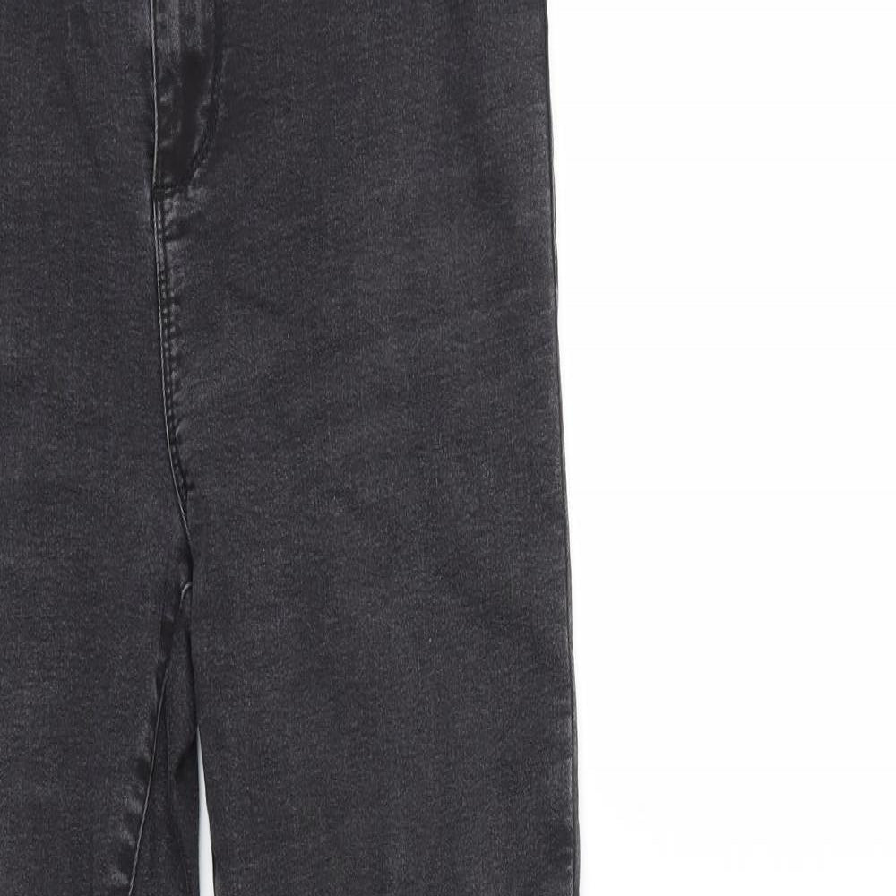 Denim & Co. Womens Grey  Denim Skinny Jeans Size 14 L26 in