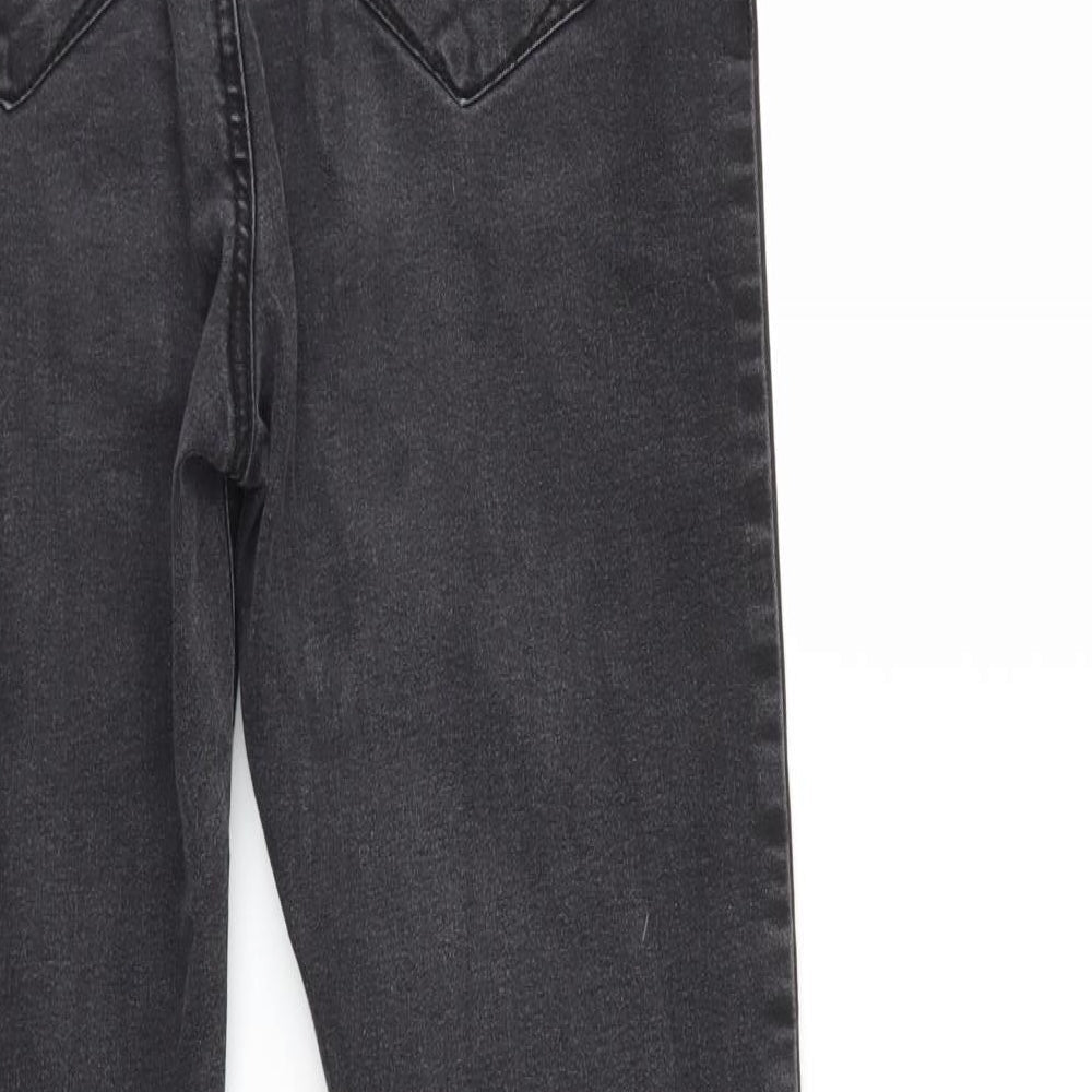 Denim & Co. Womens Grey  Denim Skinny Jeans Size 14 L26 in