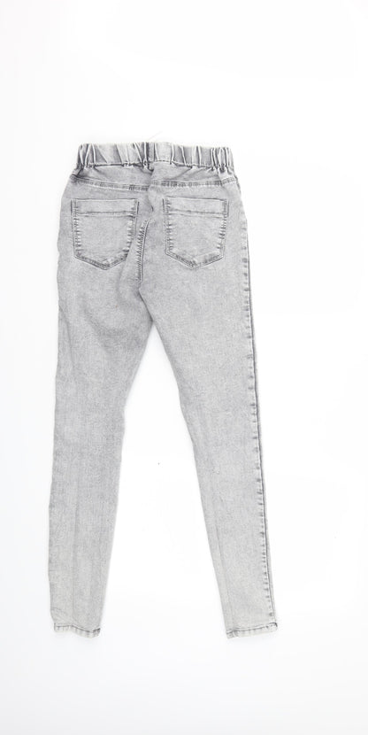 Womens UK Size 10 Papaya Regular Fit Jegging Grey Jeans