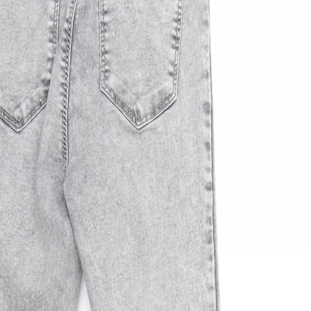 Womens UK Size 10 Papaya Regular Fit Jegging Grey Jeans