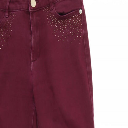 Womens UK Size 8 Marks and Spencer Regular Fit Skinny Purple Jeans