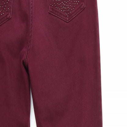 Womens UK Size 8 Marks and Spencer Regular Fit Skinny Purple Jeans