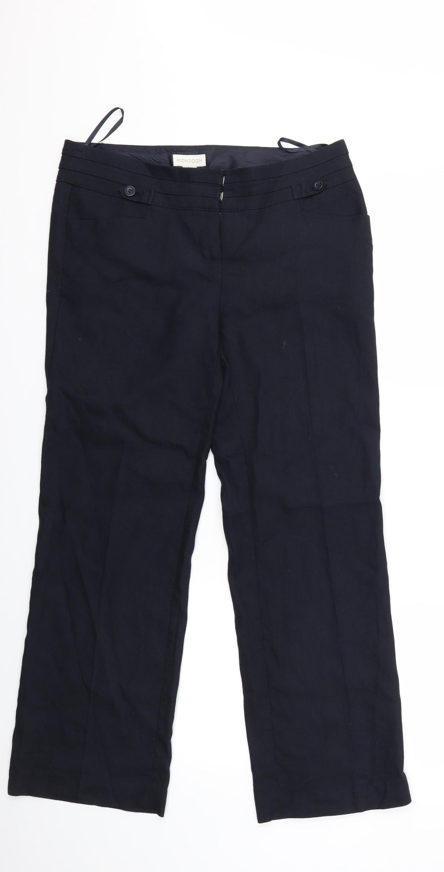 mosnoon Womens Blue   Trousers  Size 10 L27 in