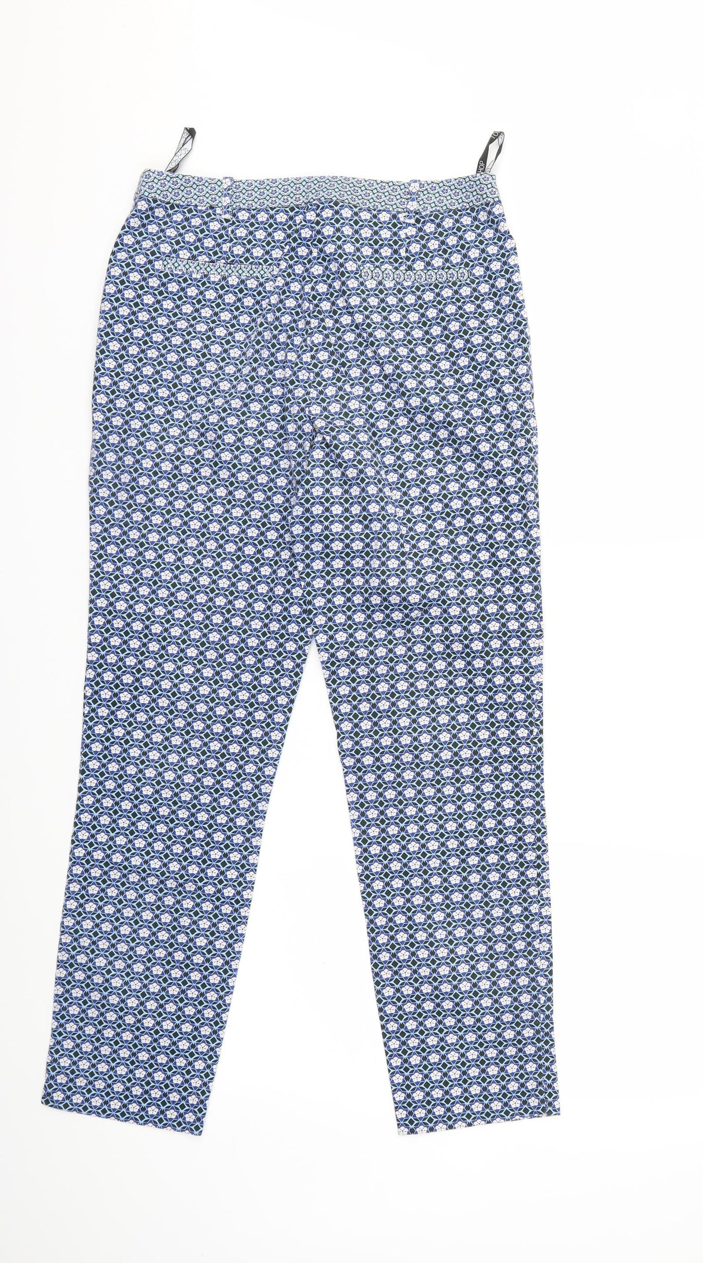 Womens UK Size 10 Topshop Regular Fit  Blue Trousers