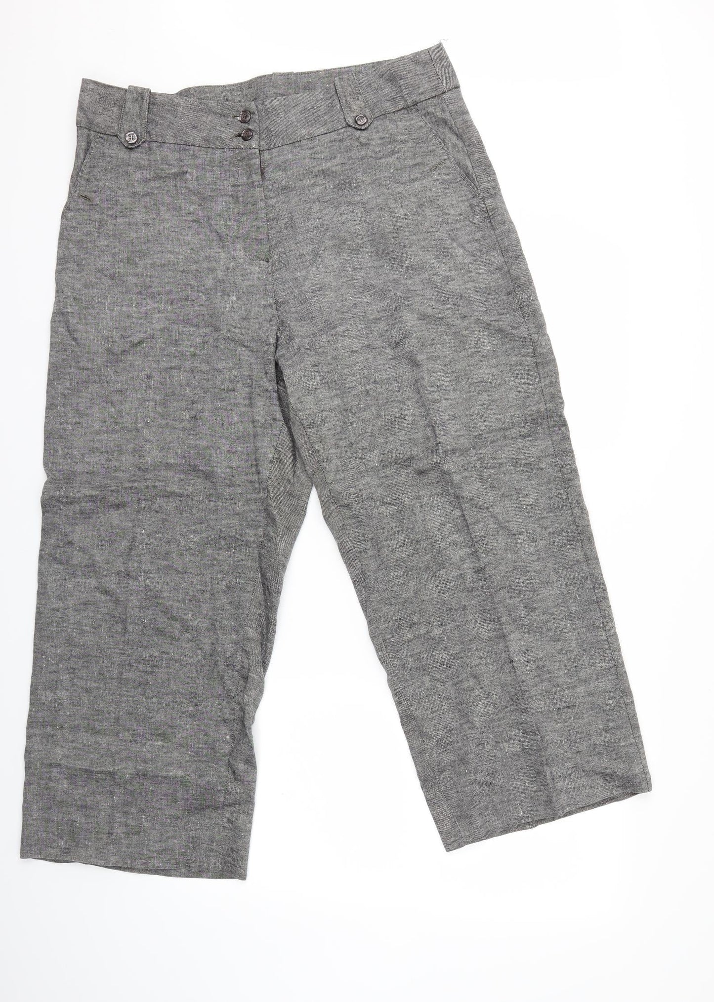 Womens UK Size 34 in Preworn Regular Fit  Grey Trousers
