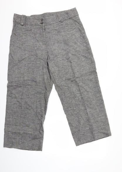 Womens UK Size 34 in Preworn Regular Fit  Grey Trousers