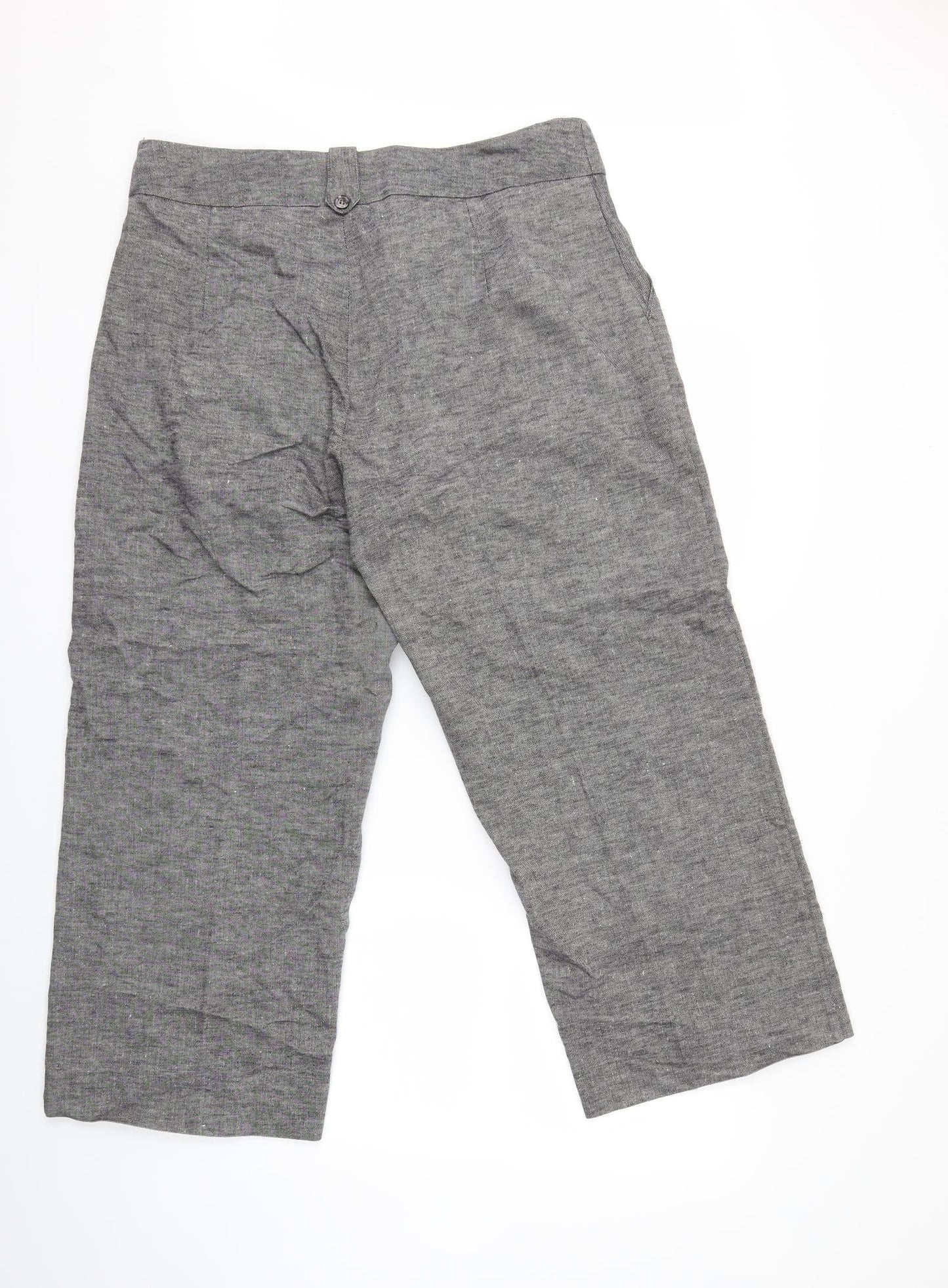 Womens UK Size 34 in Preworn Regular Fit  Grey Trousers
