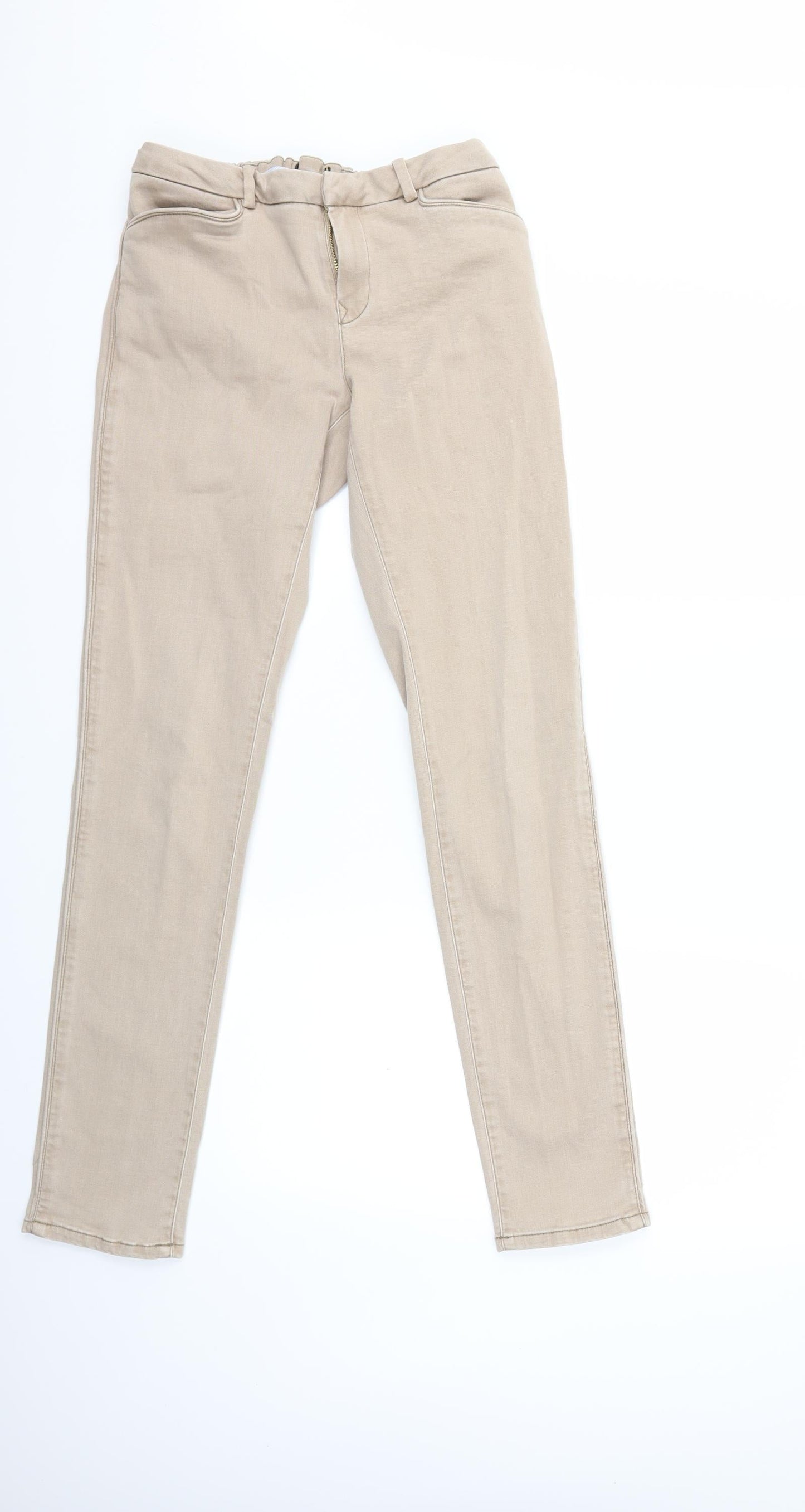 Womens UK Size 28 in Preworn Regular Fit Skinny Beige Jeans
