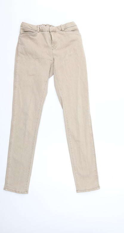 Womens UK Size 28 in Preworn Regular Fit Skinny Beige Jeans