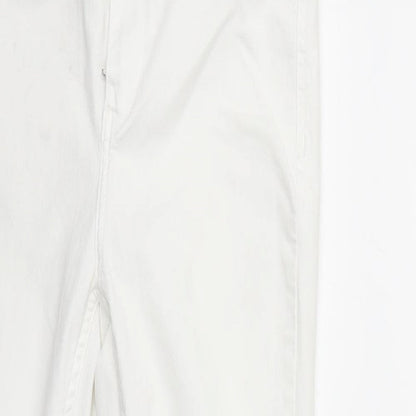 Zara Womens White  Denim Skinny Jeans Size 12 L25 in