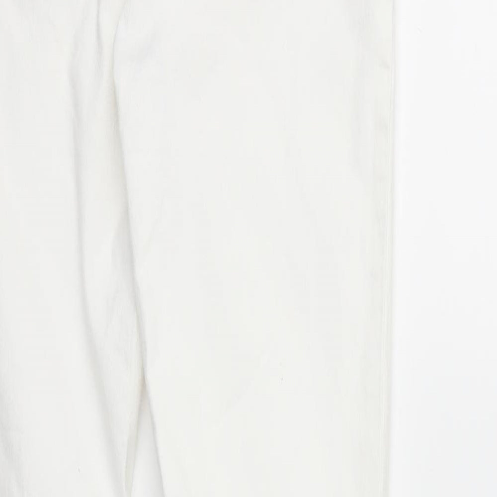Zara Womens White  Denim Skinny Jeans Size 12 L25 in