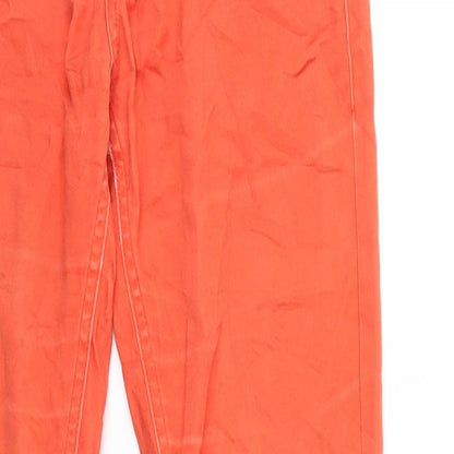 ORSAY Womens Orange  Denim Straight Jeans Size 30 in L31 in