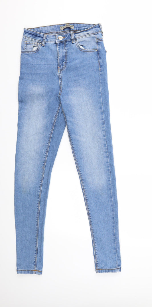 Denim & Co. Womens Blue  Denim Skinny Jeans Size 10 L30 in