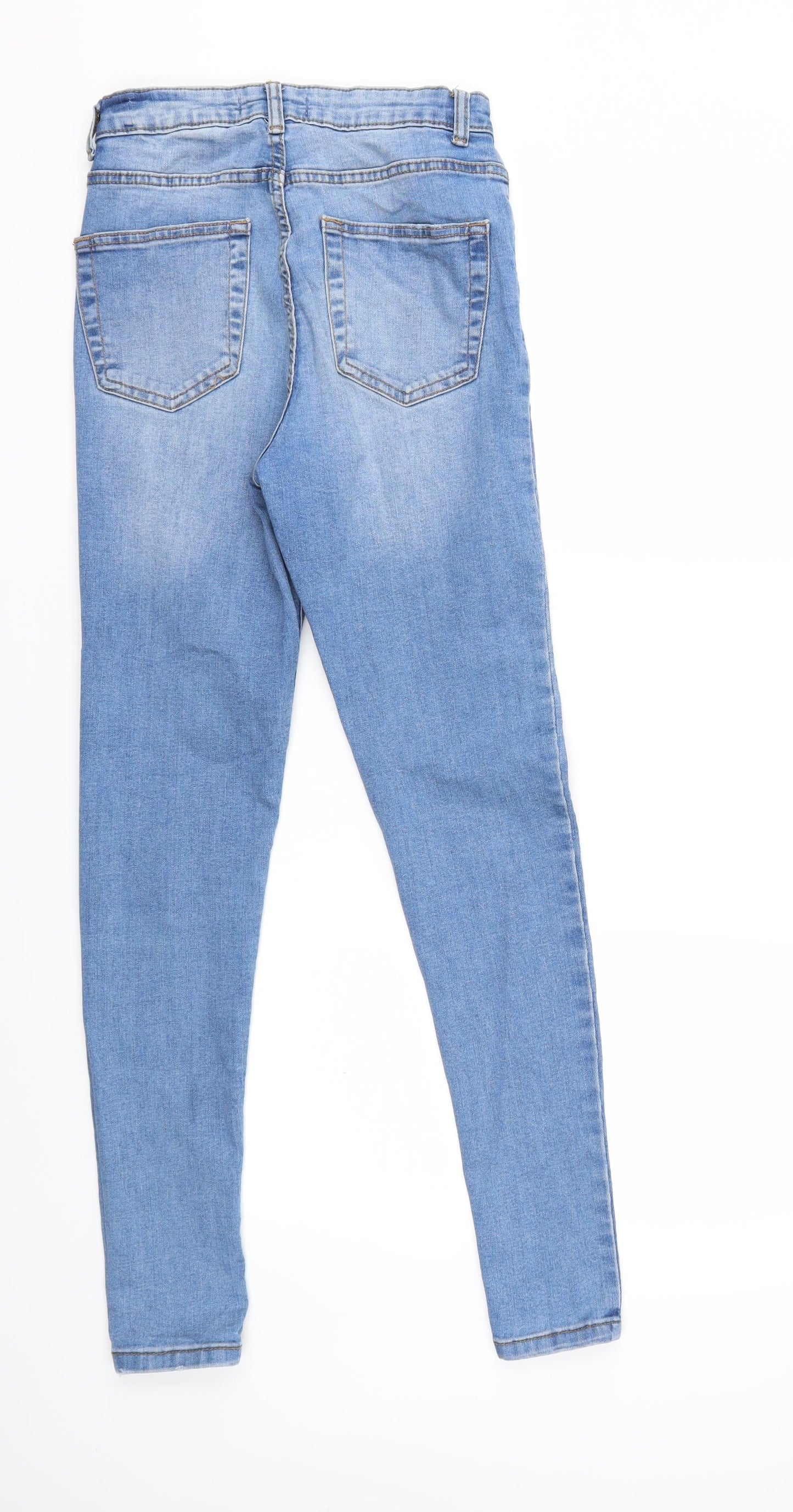 Denim & Co. Womens Blue  Denim Skinny Jeans Size 10 L30 in