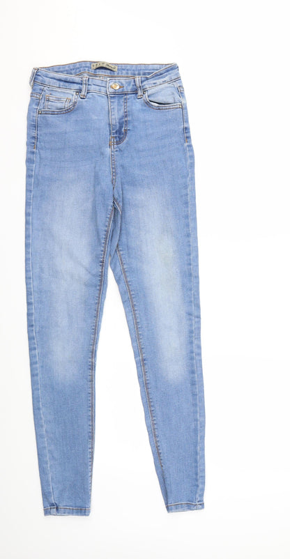 Denim & Co. Womens Blue  Denim Skinny Jeans Size 10 L30 in