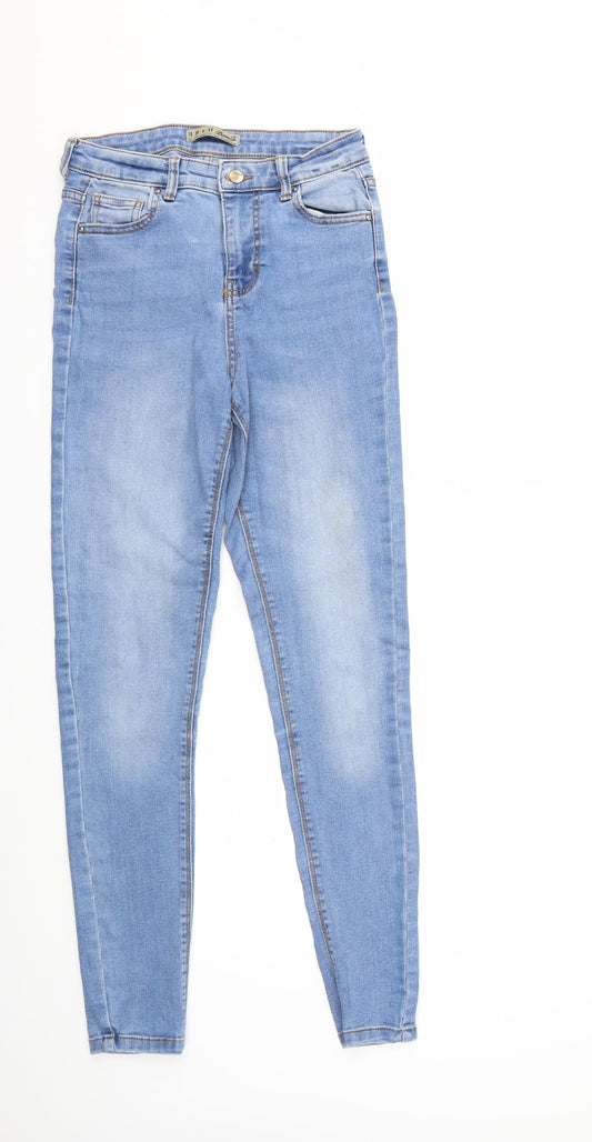 Denim & Co. Womens Blue  Denim Skinny Jeans Size 10 L30 in