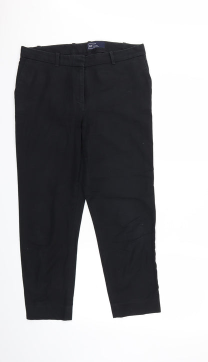 Womens UK Size 34 in Gap Regular Fit  Black Trousers