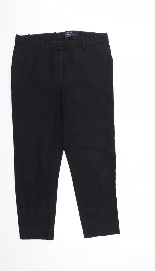 Womens UK Size 34 in Gap Regular Fit  Black Trousers