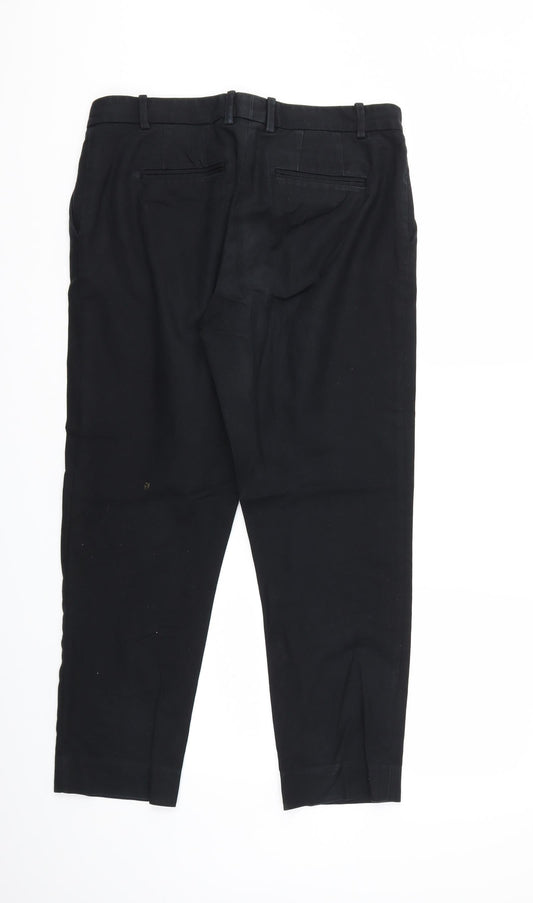 Womens UK Size 34 in Gap Regular Fit  Black Trousers