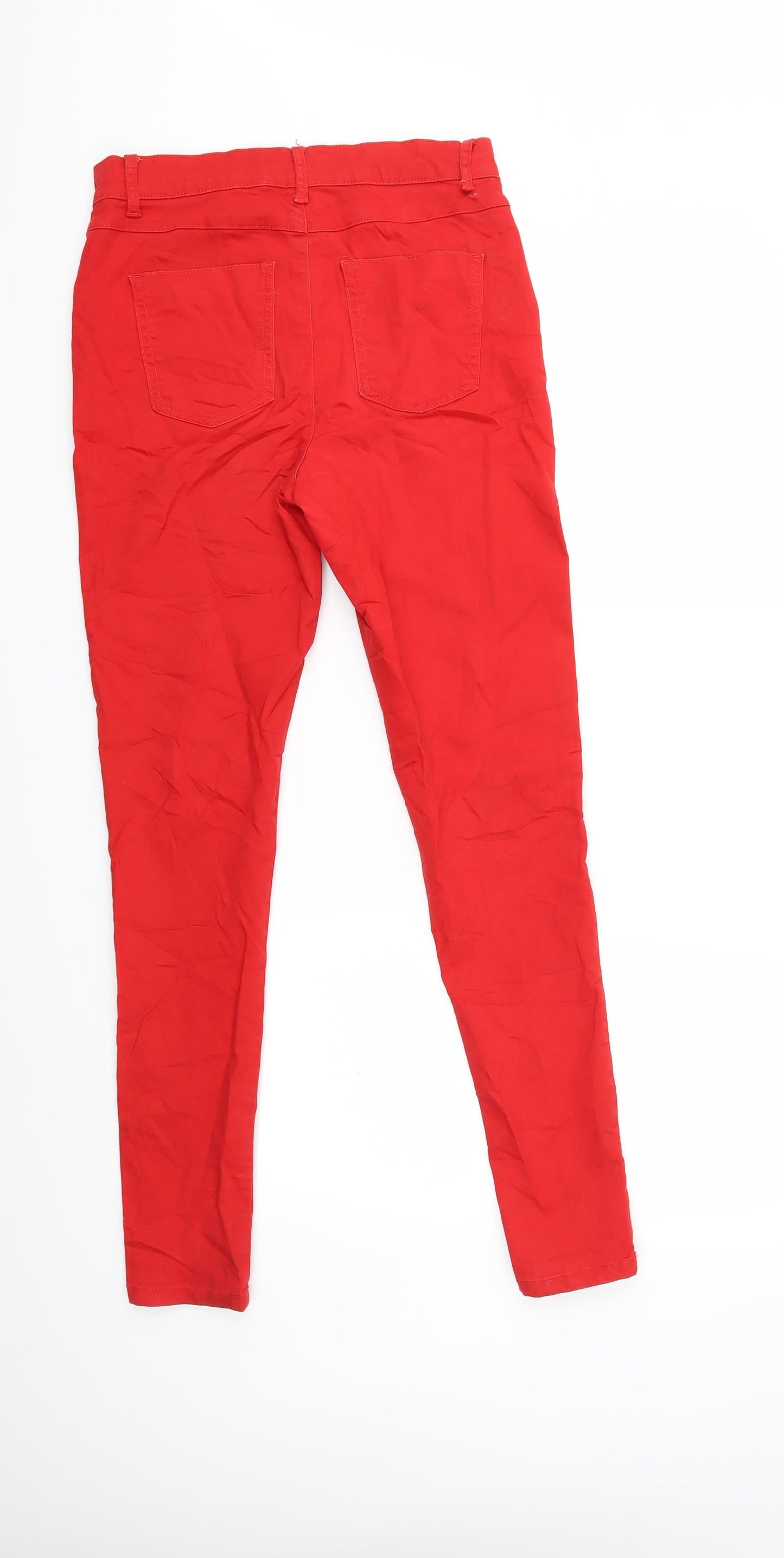 Tregging Thea Womens Red  Denim Skinny Jeans Size M L29 in