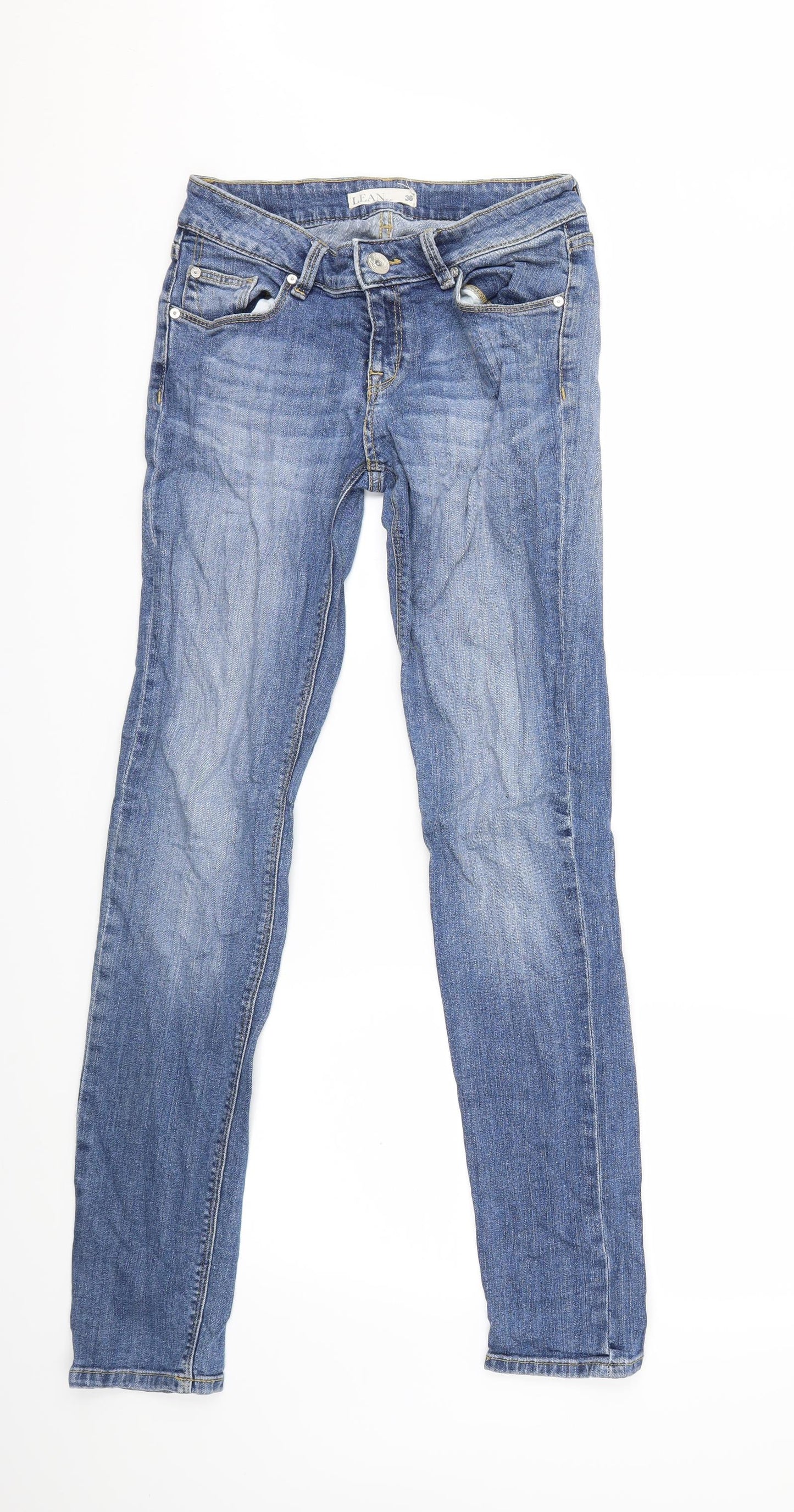 Womens UK Size 36 in Preworn Regular Fit Skinny Blue Jeans