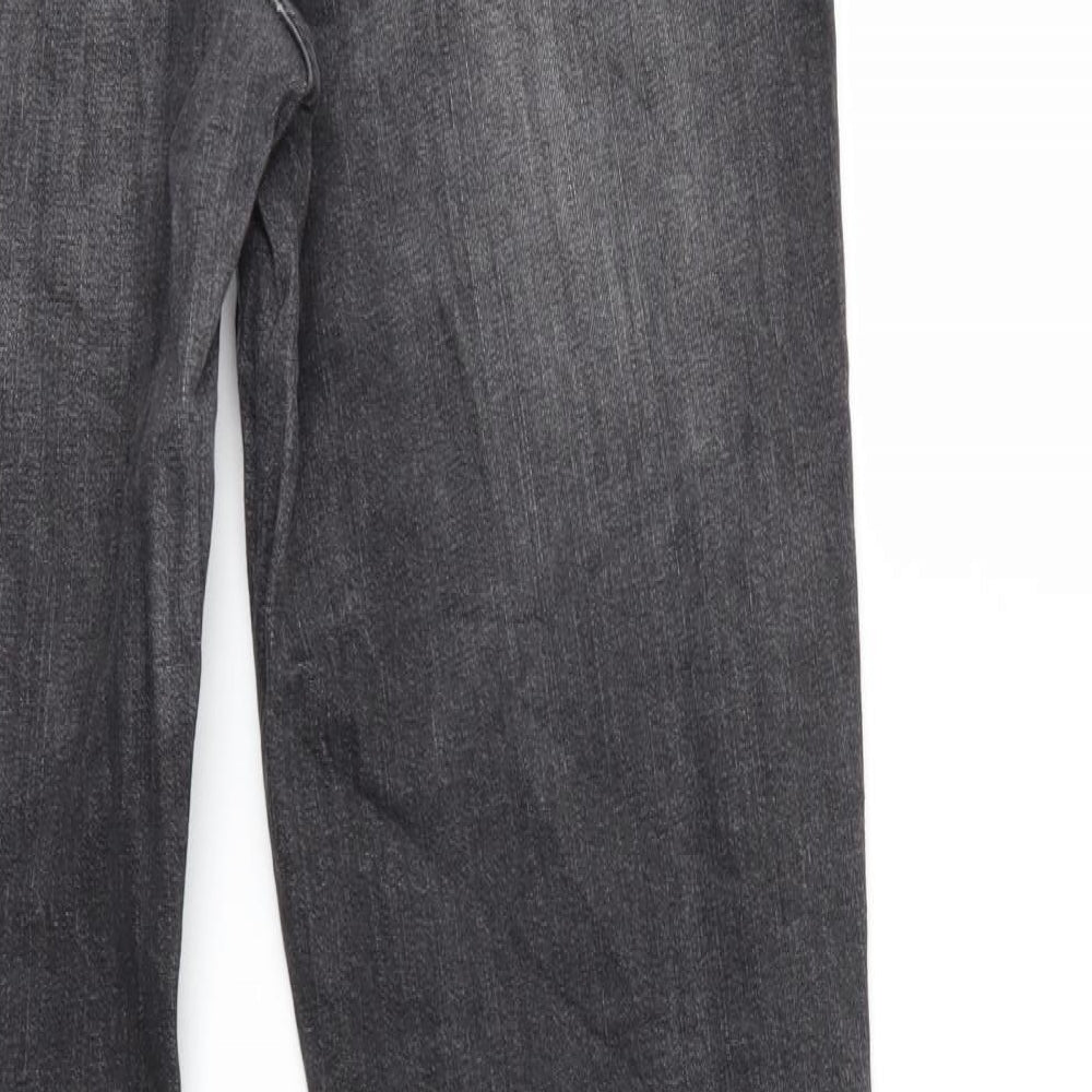 Womens UK Size 14 Blue Motion Regular Fit Straight Grey Jeans