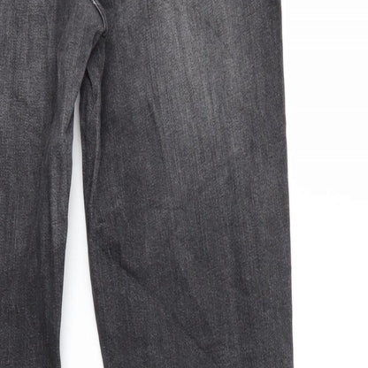 Womens UK Size 14 Blue Motion Regular Fit Straight Grey Jeans