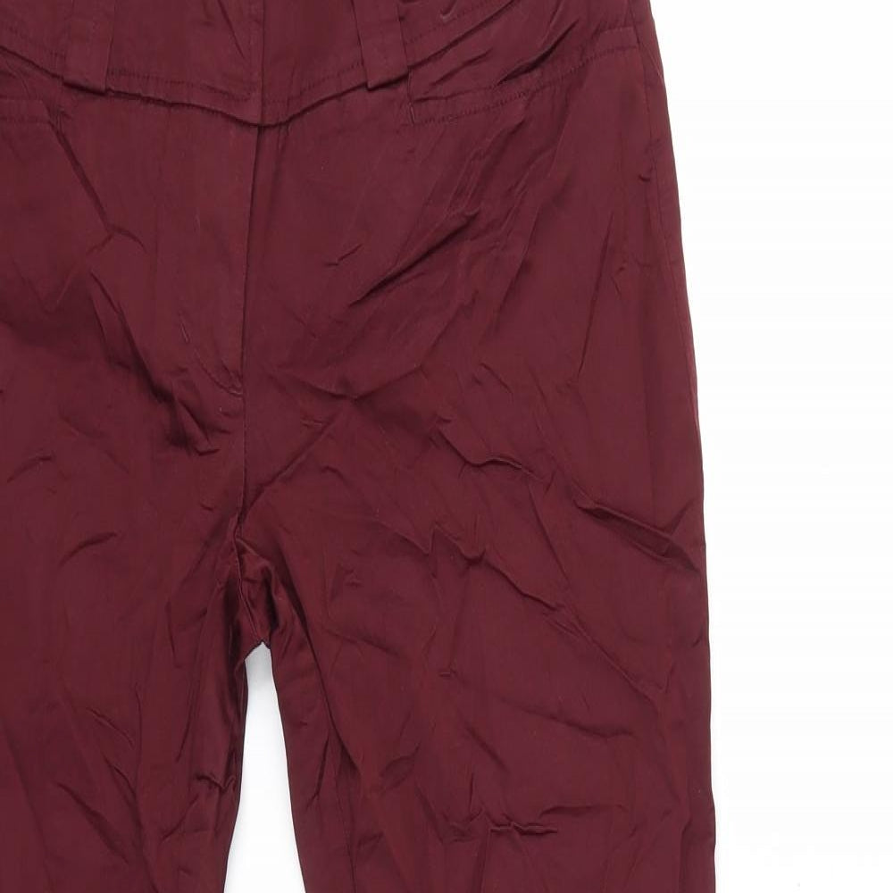 Womens UK Size 10 H&M Regular Fit  Red Trousers
