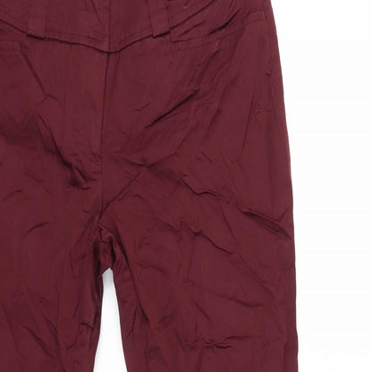 Womens UK Size 10 H&M Regular Fit  Red Trousers