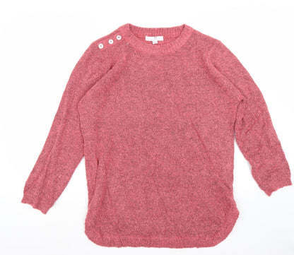 Julipa Womens Pink   Pullover Jumper One Size
